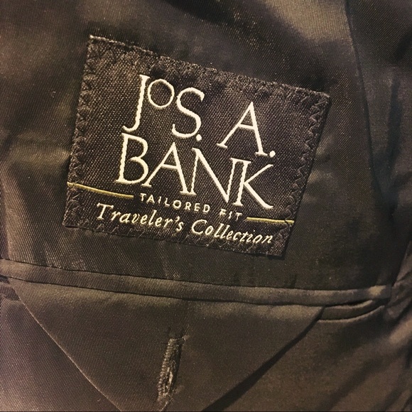 Jos A Bank Oversized Black Full Length Wool Men’s Jacket - Picture 3 of 5